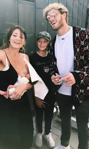 Logan Paul wearing Kith t-shirt
