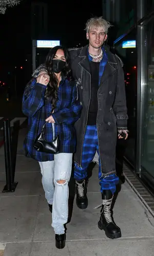 Megan Fox wearing Christian Louboutin boots