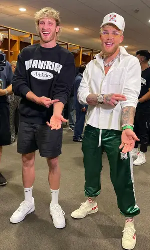 Logan Paul wearing Nike sock