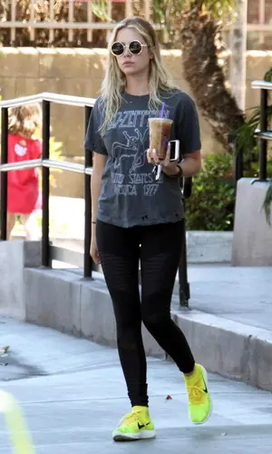 Ashley Benson wearing Nike sneakers