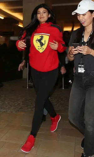 Kylie Jenner wearing Puma hoody