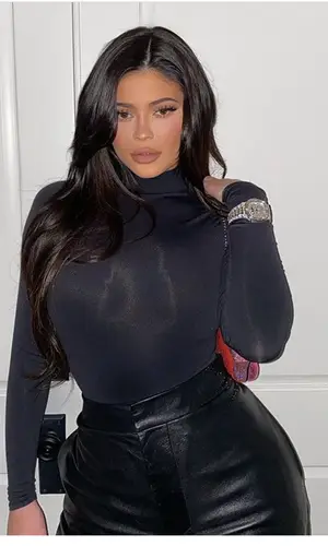 Kylie Jenner wearing Skims suit