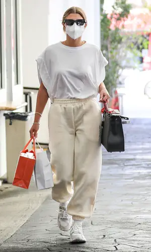 Sofia Richie wearing Adidas sneakers