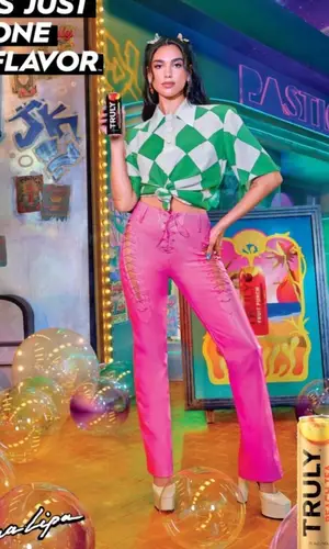 Dua Lipa wearing Rowen Rose shirt