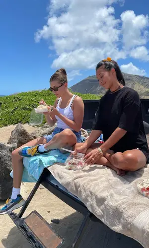 Hailey Bieber wearing The Attico other