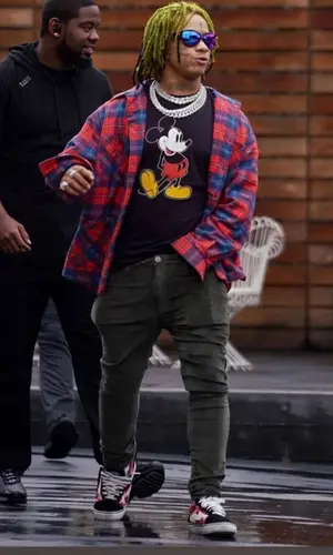 Trippie Redd wearing Balenciaga eyewear