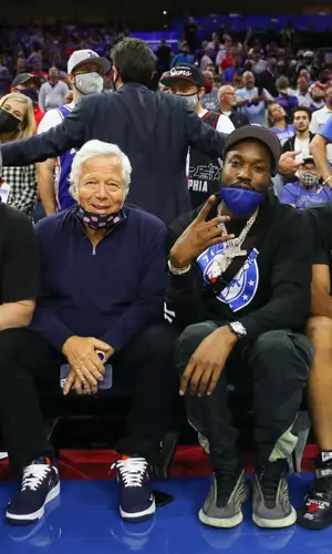 Meek Mill wearing Hyperfly hoody
