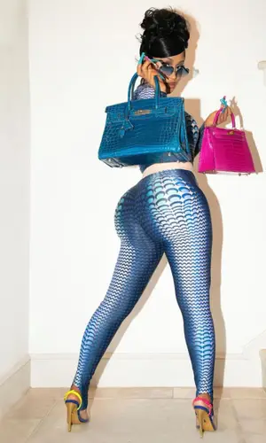 Cardi B wearing Hermes bag