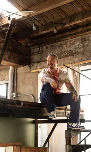 J Balvin wearing Louis Vuitton sneakers