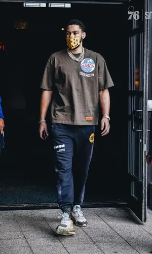 Ben Simmons wearing Nike sneakers