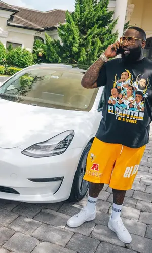 Rick Ross wearing El Capitan Cartel shorts