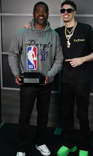 LaMelo Ball wearing Louis Vuitton eyewear