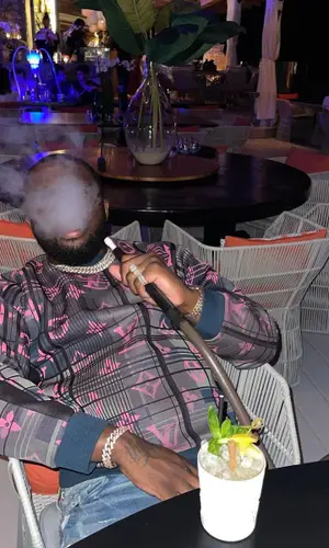 Headie One wearing Amiri jeans