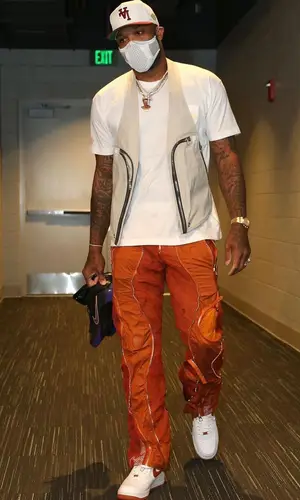 PJ Tucker wearing Chrome Hearts t-shirt