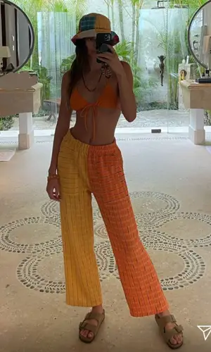 Kendall Jenner wearing Birkenstock sandal