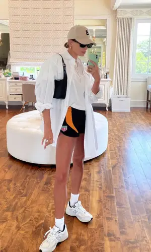 Hailey Bieber wearing The Attico other