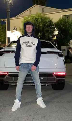 Murda Beatz wearing Dior hoody