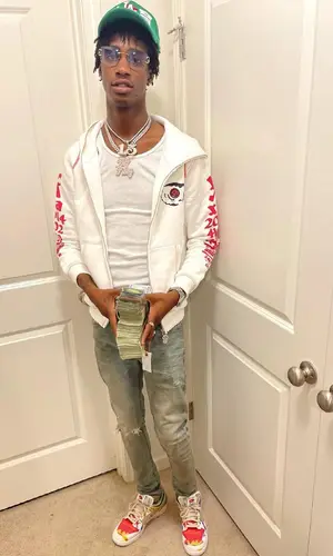 Yung Mal wearing Xavier Anthony hoody
