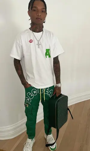 Swae Lee wearing A Few Good Kids t-shirt
