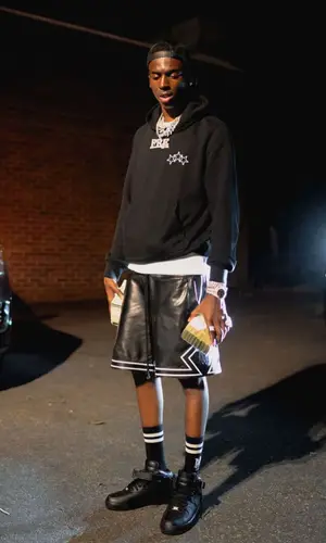 Young Dolph wearing Amiri sock