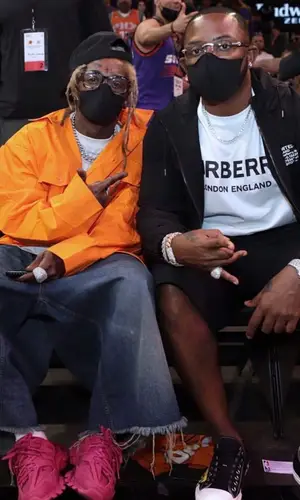 Lil Wayne wearing Balenciaga eyewear