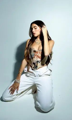 Madison Beer wearing Vivienne Westwood top