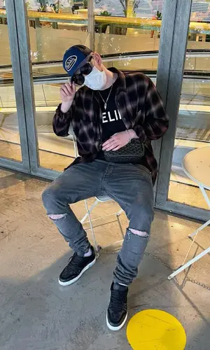 Big Baby Tape wearing Gucci eyewear