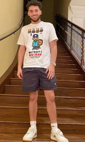 Adin Ross wearing Bape t-shirt