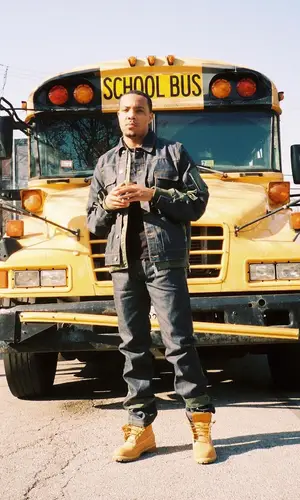 G Herbo wearing Sacai trousers