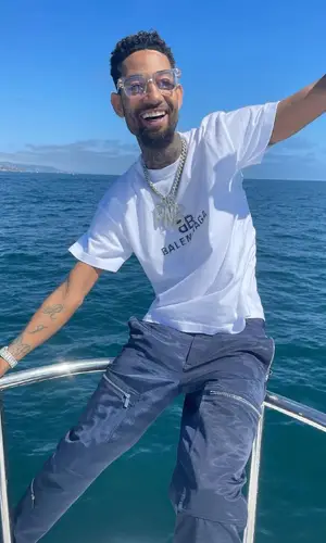 PnB Rock wearing Chrome Hearts eyewear