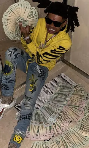 SpotemGottem wearing Thrt Denim jeans
