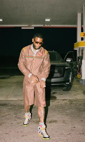 Gucci Mane wearing Gucci sock