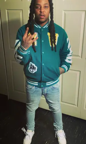 Tadoe wearing Off-White jacket
