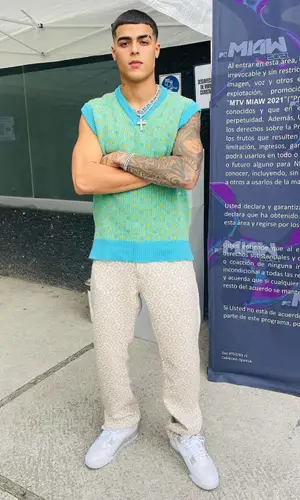 Lunay wearing Casablanca jeans