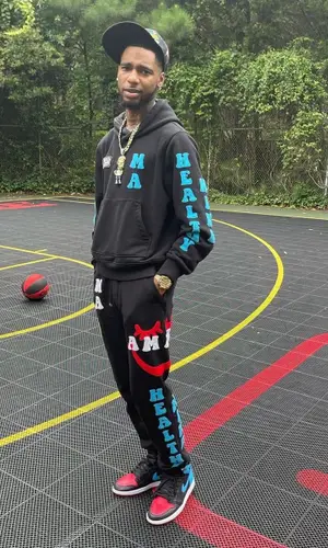 Key Glock wearing Amiri hoody