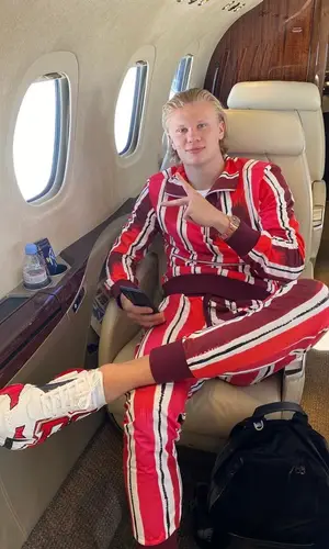 Erling Haaland wearing Dolce & Gabbana sneakers
