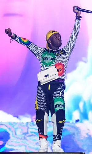 Lil Uzi Vert wearing Cactus Plant Flea Market jersey
