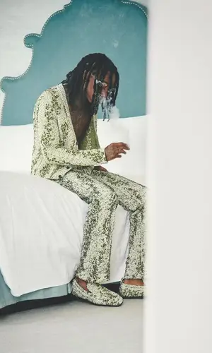 Wiz Khalifa wearing Bottega Veneta sandal