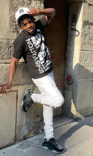 Jackboy wearing Dior belt
