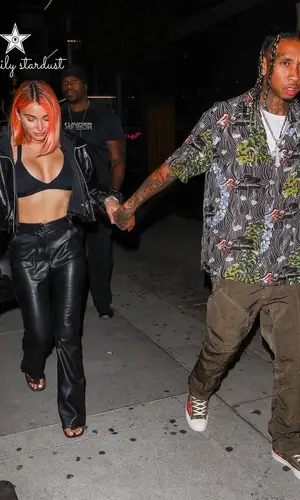 Tyga wearing Kapital shirt