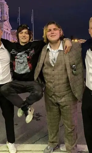 OG Buda wearing Never Tired pants