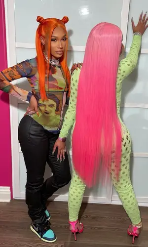 Nicki Minaj wearing Paciotti sandal
