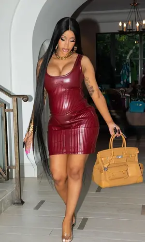 Cardi B wearing Hermes bag