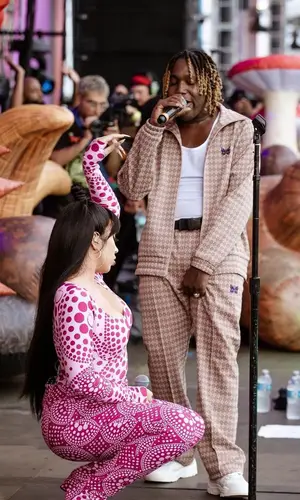 Don Toliver wearing Needles pants