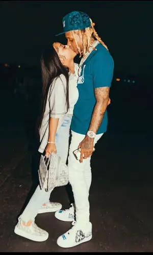 Lil Durk wearing Louis Vuitton cap