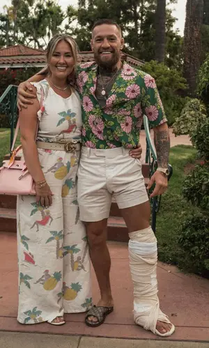 Conor McGregor wearing Gucci sandal