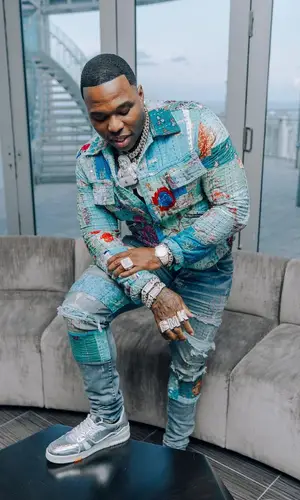 BandMan Kevo wearing Amiri jacket
