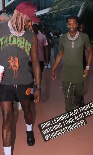 Young Thug wearing Nike sock