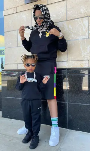 Lil Gotit wearing Amiri hoody