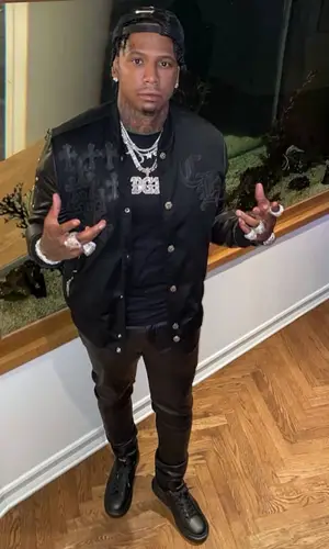 Moneybagg Yo wearing Chrome Hearts other